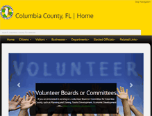 Tablet Screenshot of columbiacountyfla.com